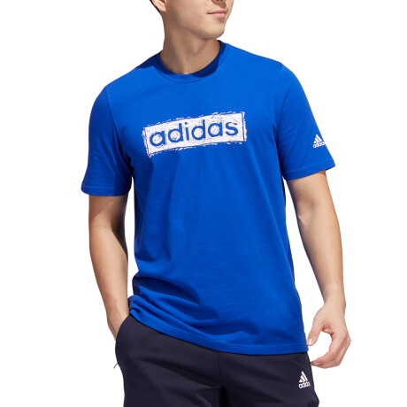 REMERA adidas SKETCH LINER ESTAMPADO ROYAL BLUE