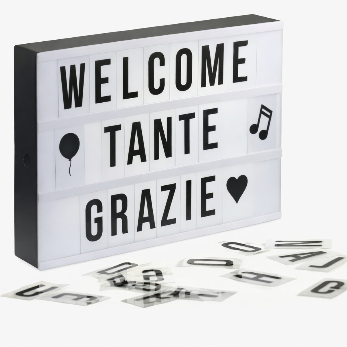 Pizarra luz LED 95 caractereres - BLANCO 