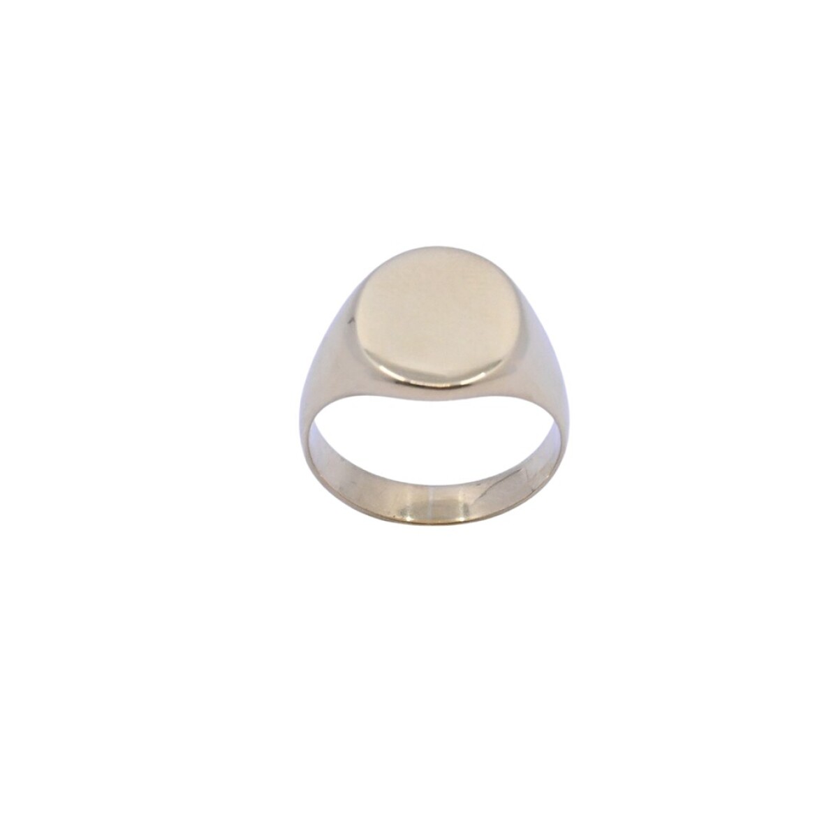 Anillo oro 18k macizo sello mesa oval. 