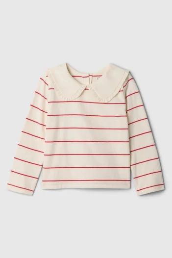 Remera Con Cuellito Toddler Niña Pure Red Stripe