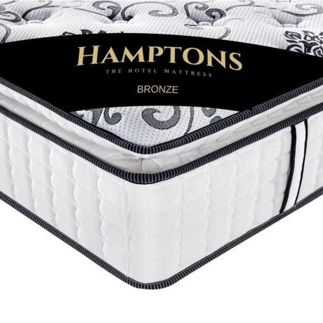 Sommier Plaza Y Media Hamptons Hybrid Bronze Negro
