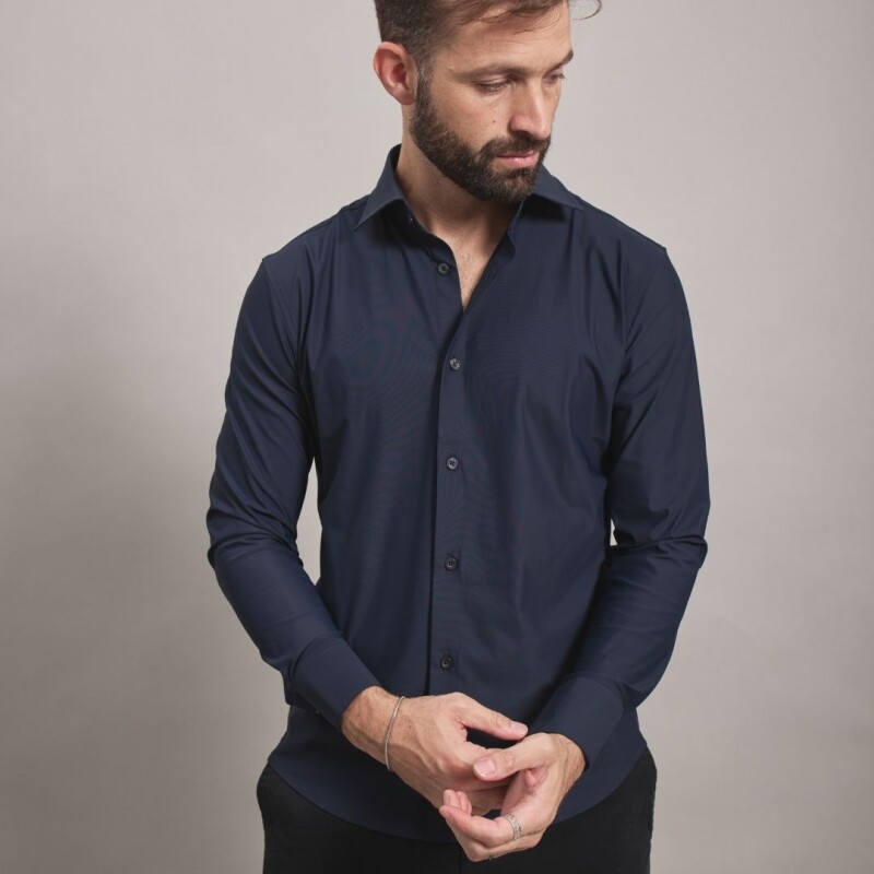 Camisa técnica Azul