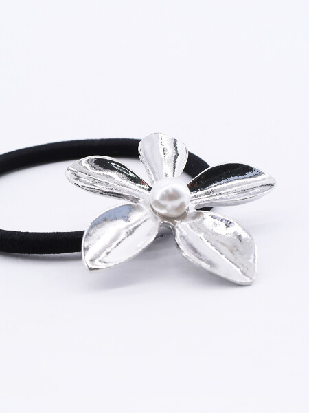 COLERO FLOR PLATEADO