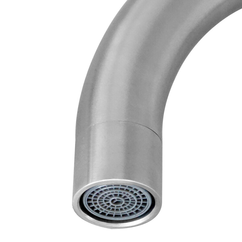 Canilla monocomando para mesada agua fría PLATEADO