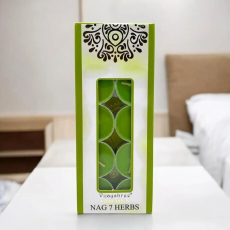 Pack Velas Aromáticas x10 Viajyshree Golden Nag 7 Herbs