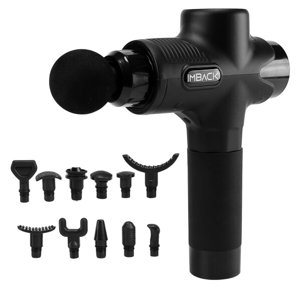 Masajeador Pistola Inalambrico Portatil 12 Cabezales Corporal Motor Profesional Brushless Imback Masajeador Pistola Inalambrico Portatil 12 Cabezales Corporal Motor Profesional Brushless Imback