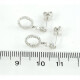 Caravanas Oro Blanco 18K Y Brillantes Caravanas Oro Blanco 18K Y Brillantes