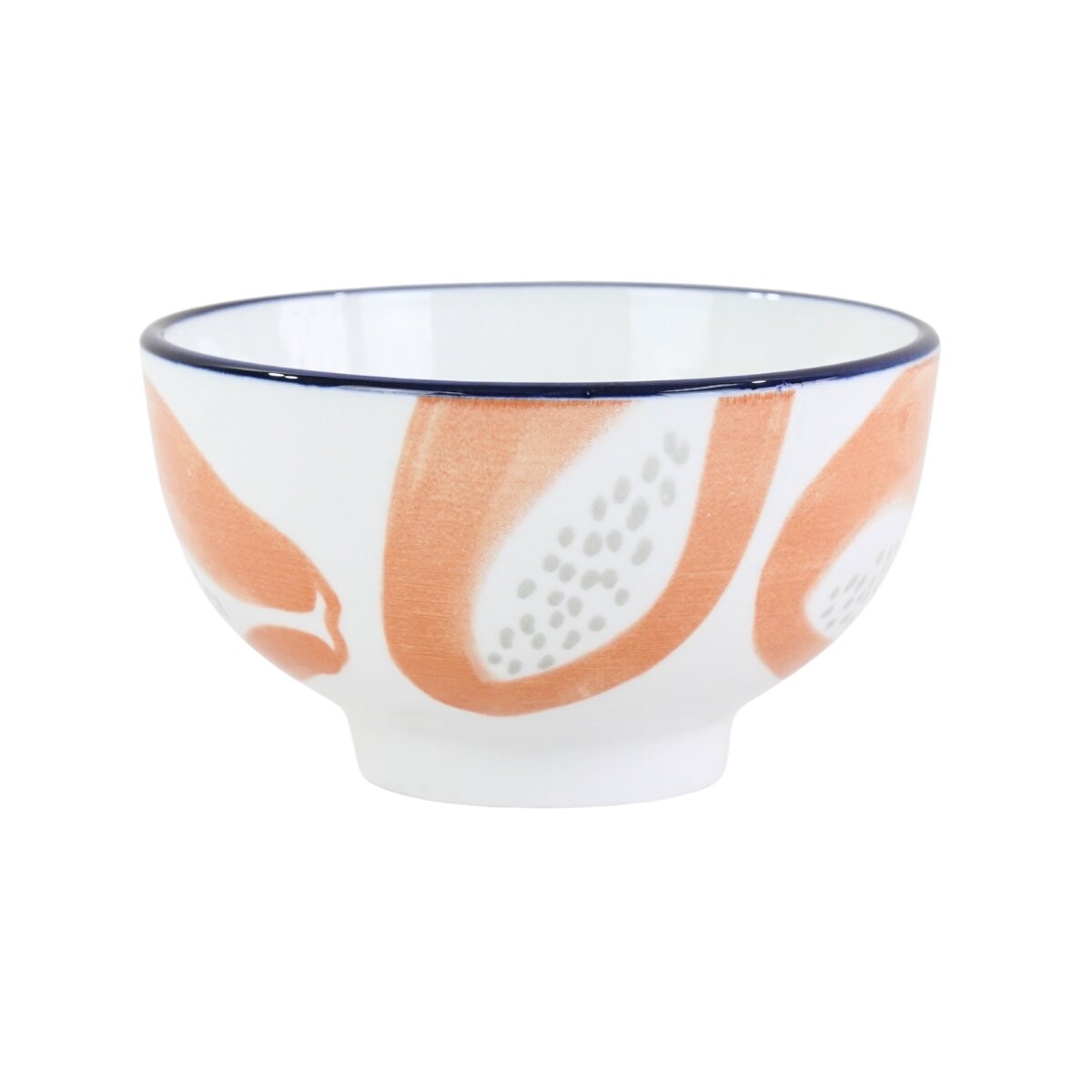 Bowl de ceramica con diseño de papaya 