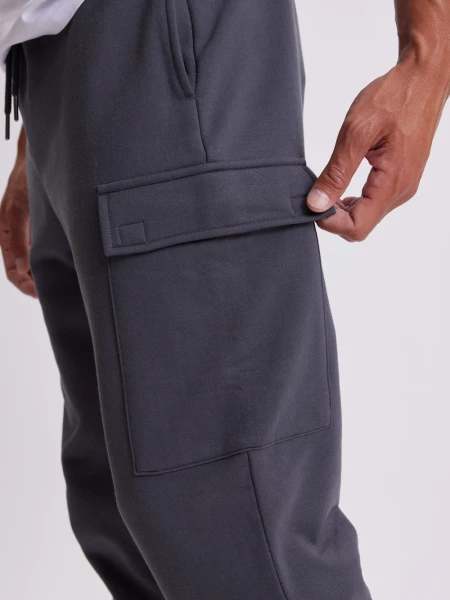 Pantalón deportivo jogger básico Gris Oscuro