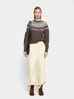 Jersey De Punto Jacquard gris