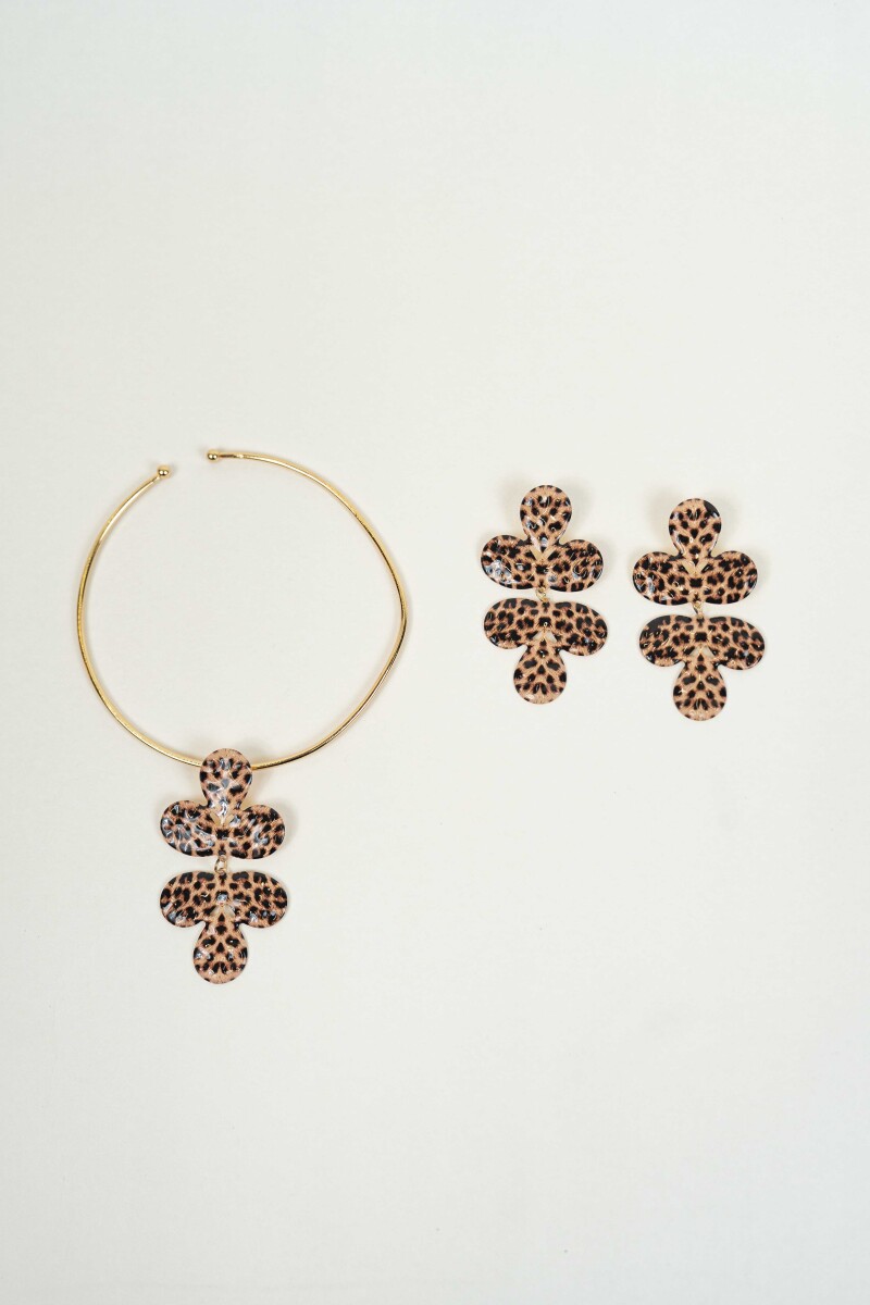 Collar Becky, Set Collar Y Caravanas - Estampado 1 
