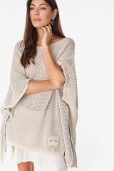 Blusa Nube Crudo/Plateado