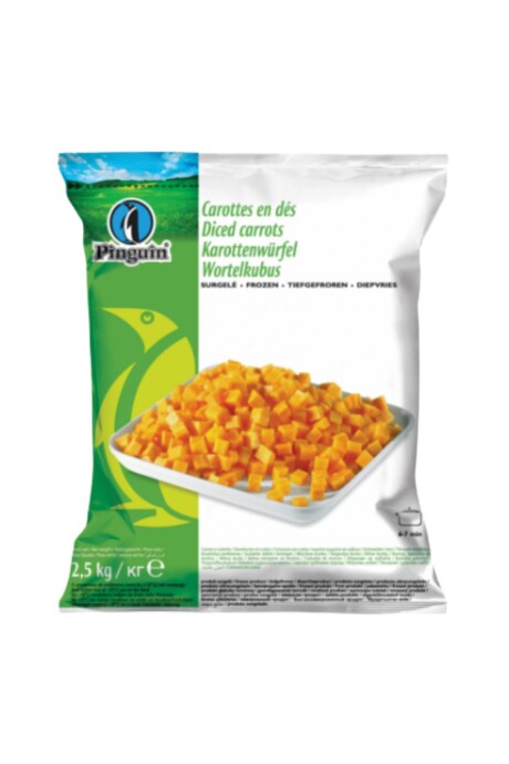Zanahoria en cubos Pinguin - 2.5klg Zanahoria en cubos Pinguin - 2.5klg