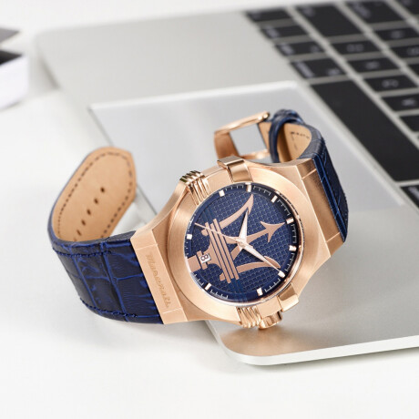 Reloj Maserati Fashion Cuero Azul 0