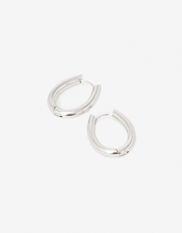 Aros Argollas Metal Argollas De Acero - Plateado