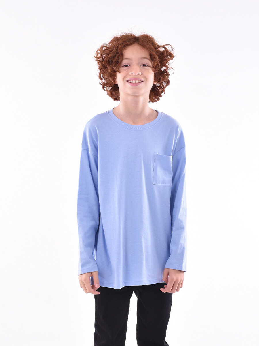 REMERA NACHO TEEN - AZUL CLARO 