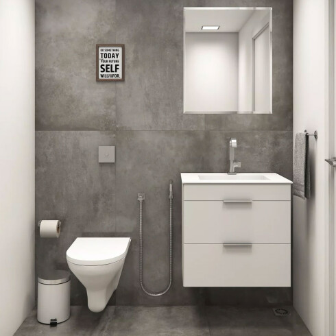 Porcelanato Gris Acetinado Mate 60x120 Cm 9.5 Piso Pared GAMAS DE GRIS