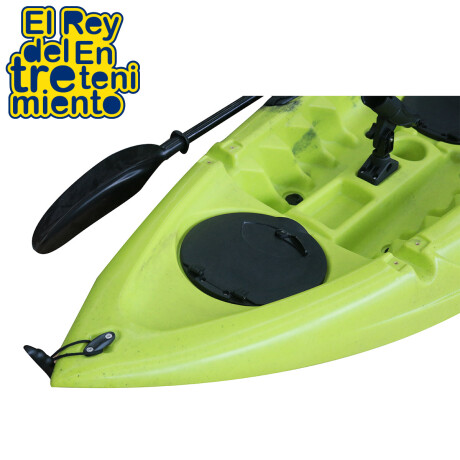 Bote Kayak Piraña Coast Lango Profesional + Asiento + Remo Lango Verde Oscuro