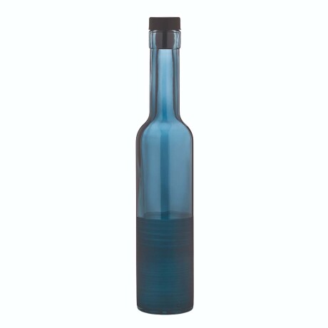 Aceitera Vinagrera Botella Vidrio 250ML c/ Tapa Azul Cobalto Azul