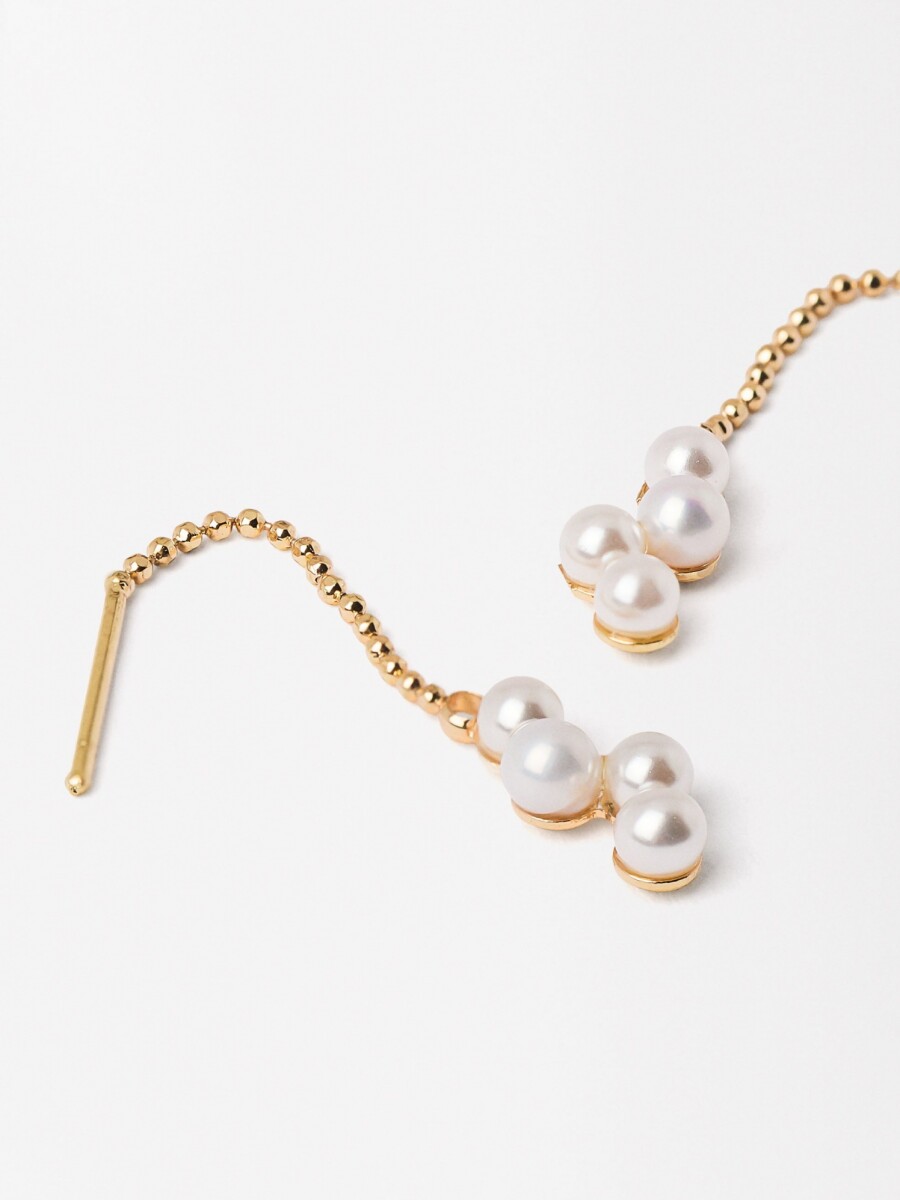 Pendientes Con Perlas dorado