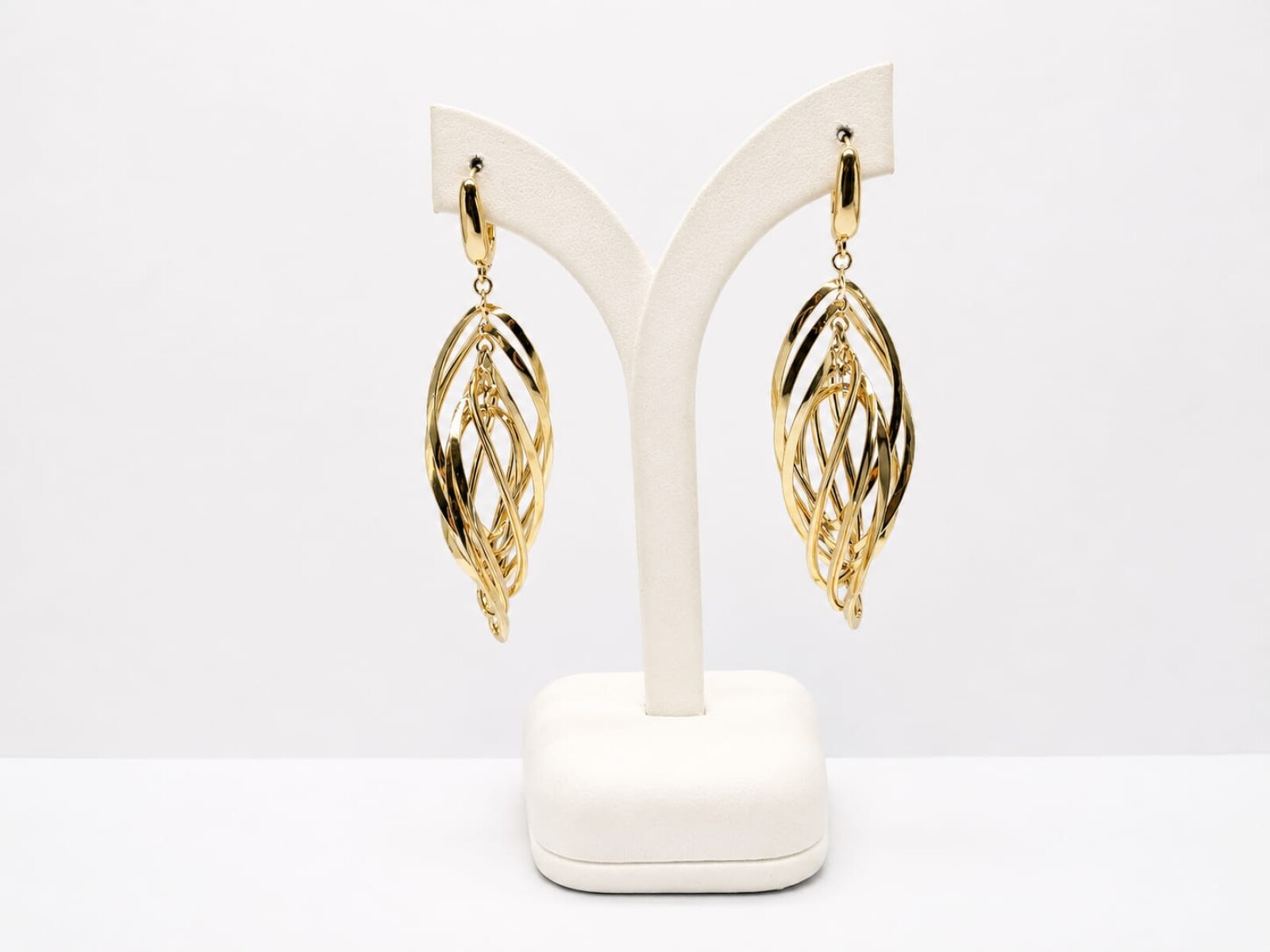 Caravanas pendientes Oro 18 Kt 