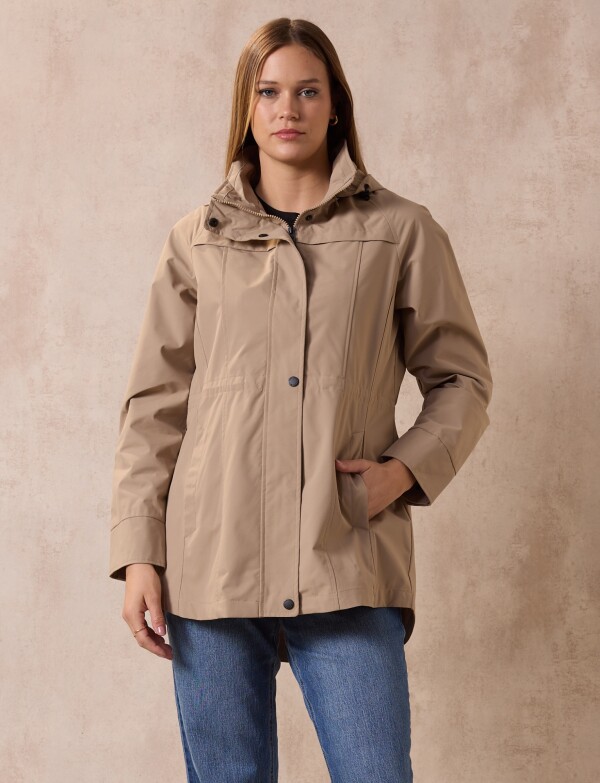 Campera Impermeable BEIGE