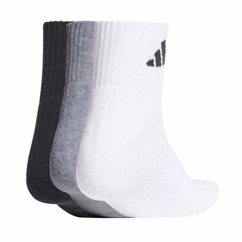 Medias Adidas C ESS ANK 3P Hombre KC9631 Gris-blanco