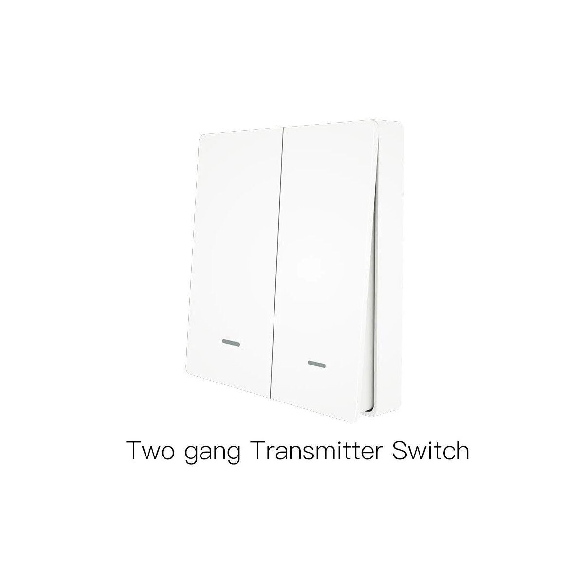 Interruptor de Pared 2 Bot. Blanco Rf Tuya Smart 
