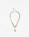 Collares Cortos Metal Collar Corto Biplating Multicharm - Dorado