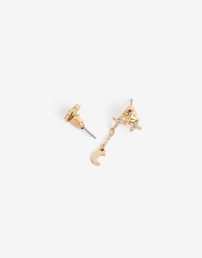 Aros Pasantes Cubic zirconia Aros Pasantes Cubic Zirconia - Dorado