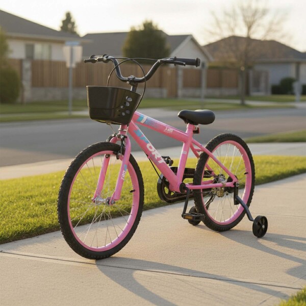 Bicicleta Infantil Sport Rod 20 Canasto Parrilla Guardabarro Rosa 1