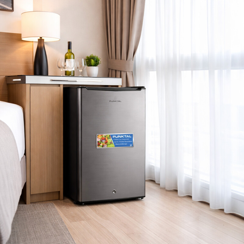 Minibar Frigobar Punktal Pk-hs123 93lts Con Llave Plateado Minibar Frigobar Punktal Pk-hs123 93lts Con Llave Plateado