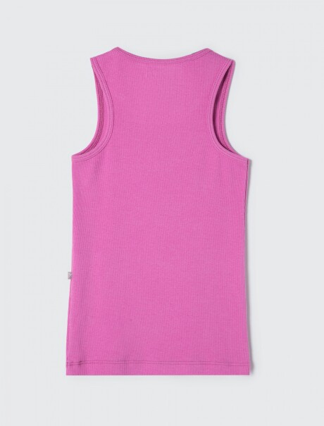 MUSCULOSA BÁSICA INFANTIL ACANALADA ROSA