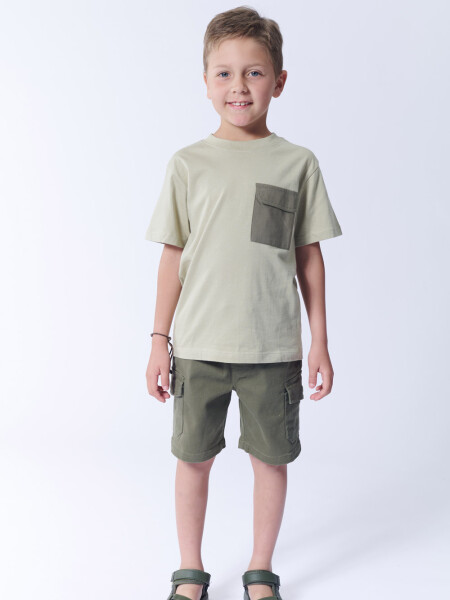 Bermuda cargo bolsillo Verde