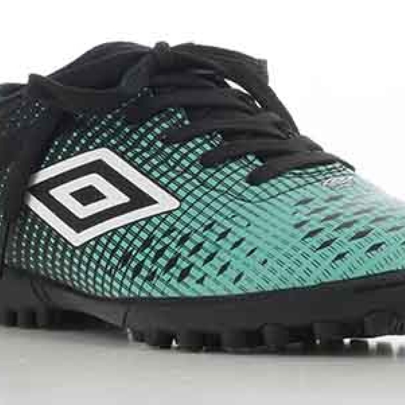 Championes de Fútbol 5 Infantiles Umbro Velocita Negro - Verde - Blanco