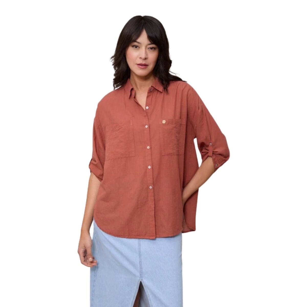 CAMISA BLAISE S-XXL - NARANJA 
