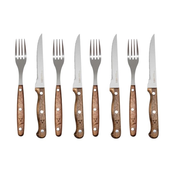 Wayu Set Cuchillo Tenedor 8pz Wayu Set Cuchillo Tenedor 8pz