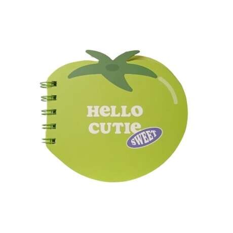 Libreta frutas tomate verde