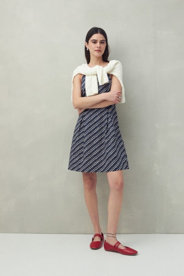 VESTIDO BAMBU Azul Marino