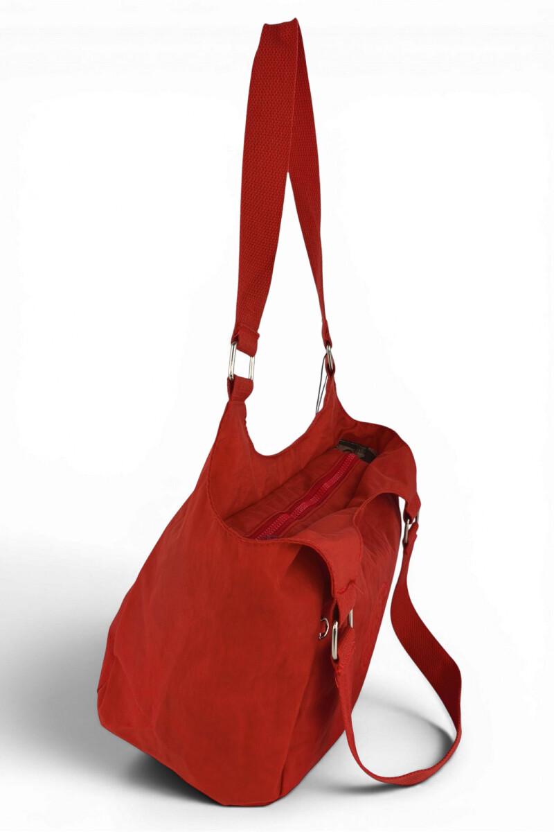 Bolso de Hombro en Tafeta Amasada Naranja