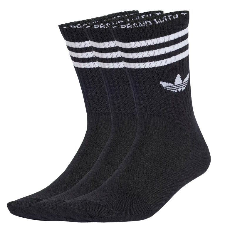 Medias Adidas 3S Crew S 3 pack - Negro Medias Adidas 3S Crew S 3 pack - Negro