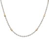 Cadena Collar Volga-Plata y Oro-Sin Piedra-CD5007 sinpiedra