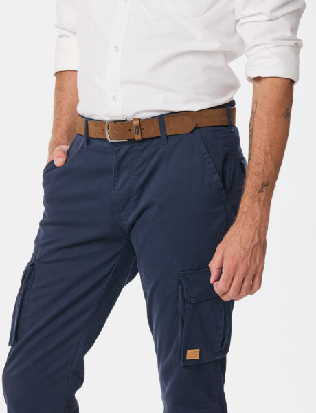 PANTALON CARGO Azul