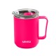 Taza de acero 400ml rosa