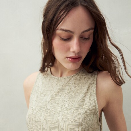 VESTIDO LAGARDE Hueso