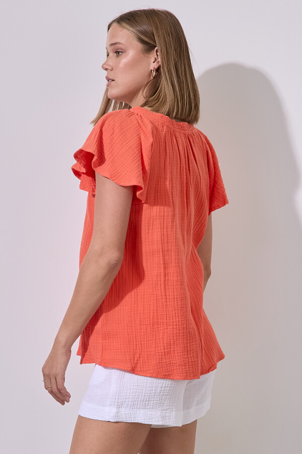 Blusa Algodón ANARANJADO