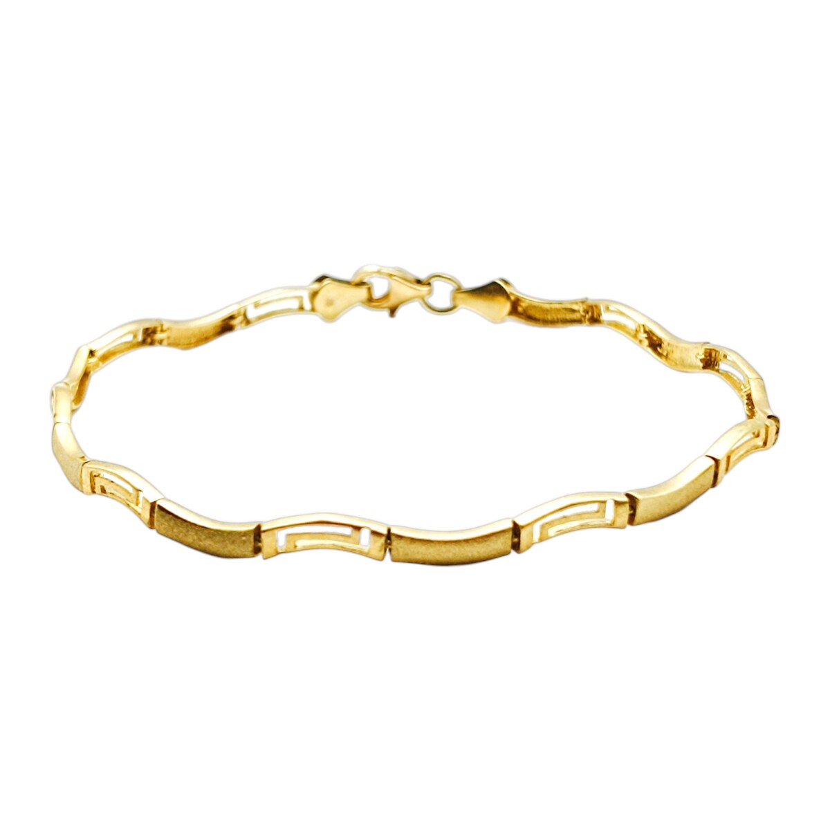 Pulsera Ondas -Oro bajo-Sin Piedra-PU8033 - sinpiedra 