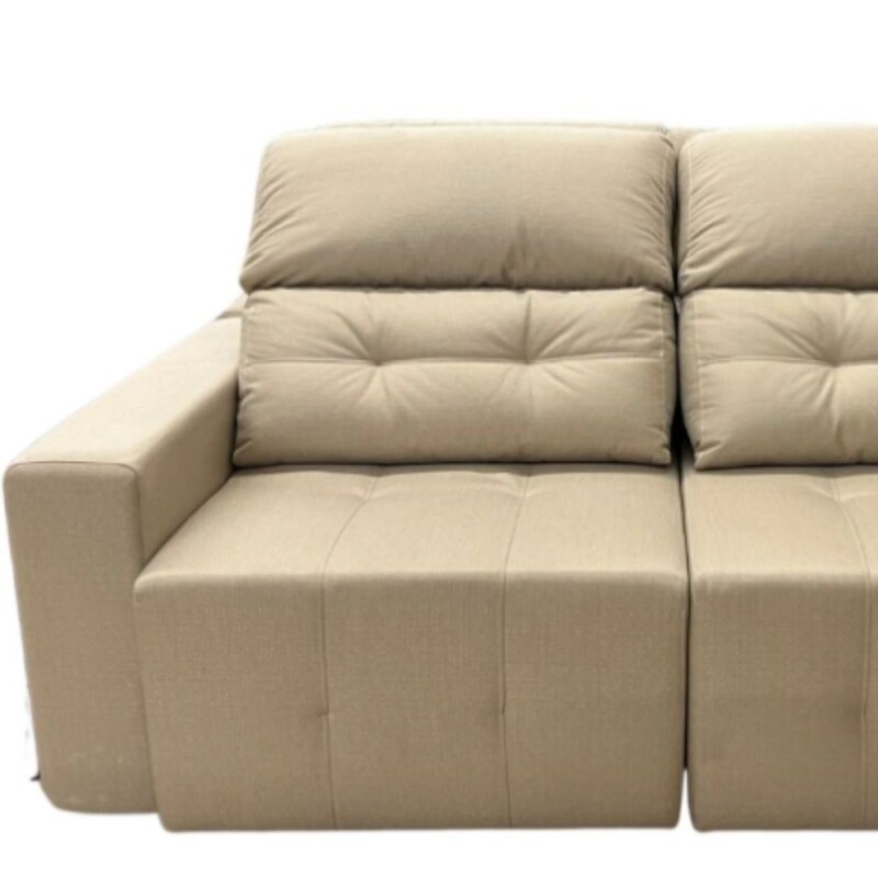 Sillón 2127 Reclinable | Eucalipto Certificado CARB | Asiento Retráctil Pillow Top + Espuma D28 2.00 / Beige