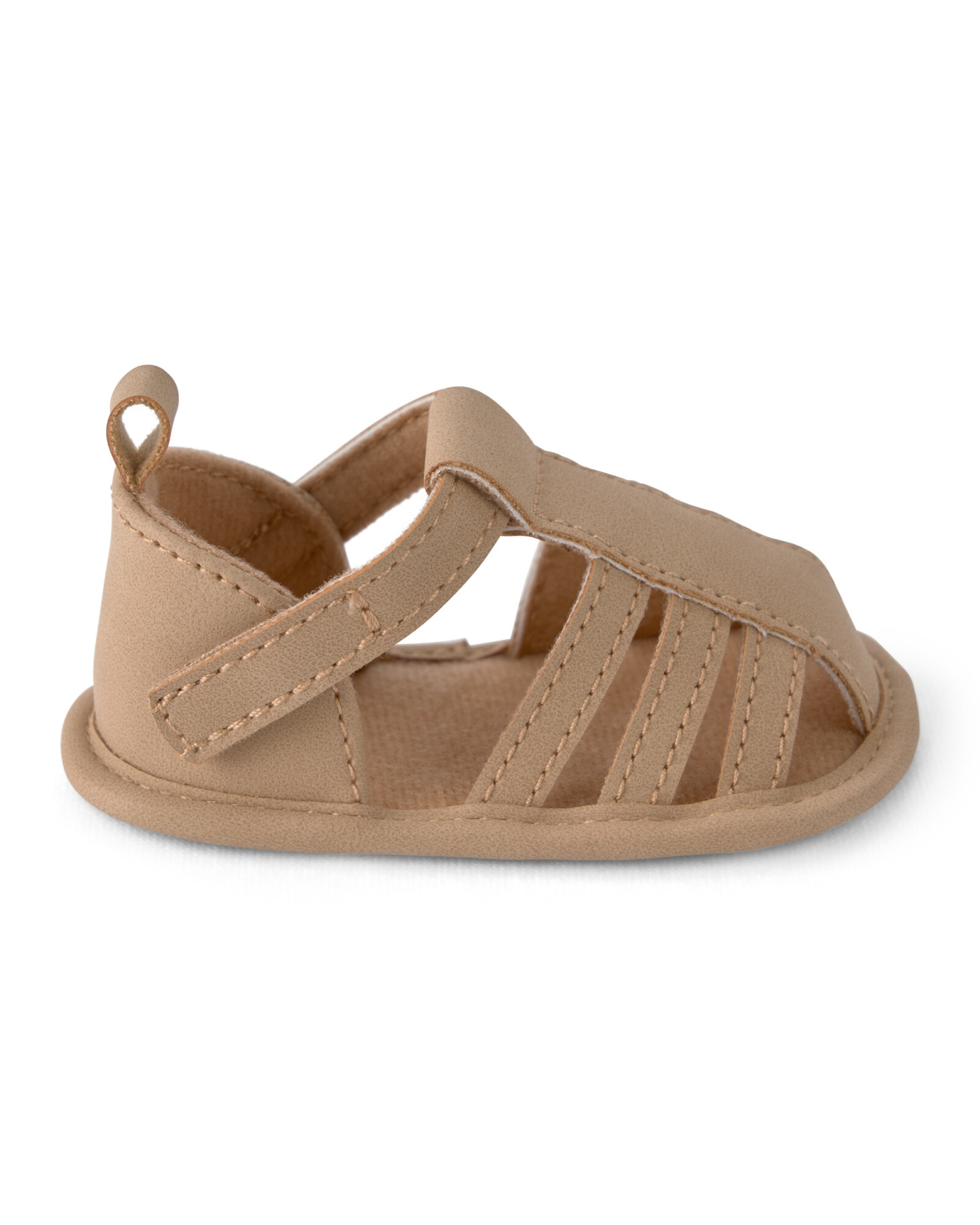 Sandalias pescadoras con velcro, marrón Sin color