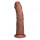 Vibrador Realístico Rotador RealRock 20 cm con Ventosa Caramelo